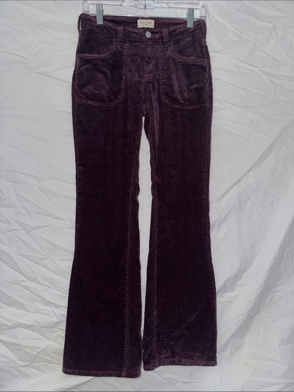 Pilcro Deep Plum Corduroy Pants